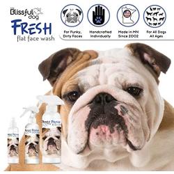 The Blissful Dog Fresh Flat Face Wash - Cleans Facial Folds and Wrinkles