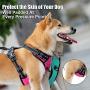 PoyPet No Pull Dog Harness, Reflective Vest Harness with 2 Leash Attachments and Easy Control Handle for Small Medium Large Dog