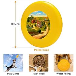 Pet Frisbee Flying Disc Dog Toy - Multifunction 1 Summer On The Farm Robin Moline