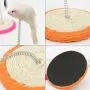 Ychaoya Pet Cat Playing Toys Sisal Spring Seat Cat Scratch Board with Mouse, Board Diameter: 15cm, Random Color Delivery Ychaoya Pet Cat Playing Toys Sisal Spring Seat Cat Scratch Board with Mouse, Board Diameter: 15cm, Random Color Delivery