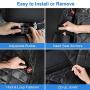 Dog Car Seat Cover for Back Seat, HIPPIH Dog Seat Covers for Cars Back Seat, Waterproof & Nonslip Pet Car Seat Covers Backseat with Mesh Window, Dog Hammock for Car Backseat with Storage Pocket