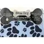 Bone Dry Dog Microfiber Drying Towel Blue w/Dark Blue Paw Prints Bone Dry Dog Microfiber Drying Towel Blue w/Dark Blue Paw Prints