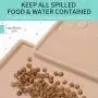 Senmipy Silicone Dog Food Mat - Waterproof Dog Bowl Mats for Food and Water Bowls, Raised Edges Non-Slip Cat Food Mat, BPA Free Pet Mats for Dog Bowls Senmipy Silicone Dog Food Mat - Waterproof Dog Bowl Mats for Food and Water Bowls, Raised Edges Non-Slip Cat Food Mat, BPA Free Pet Mats for Dog Bowls