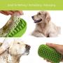 Metopets Dog Bath Brush, Dog Shampoo Shower Brush with Hair Removal Screen, Pet Dog Bath Scrubber with Rubber Bristles for Grooming Washing Deshedding Massaging
