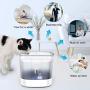 AIIYME Cat Water Fountain, 4 Intelligent LED Indicator Auto Dog Cat Water Dispenser, 85oz/2.5L 2 Flowing Modes Cleaning Water Shortage Reminder, Ultra Quiet Visible Pet Drinking Fountain 3 Filters