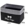 Geyecete Dog Toys Storage Bins - Pet Toy and Accessory Storage Bin, Organizer Storage Basket for Pet Toys, Blankets, Leashes and Food