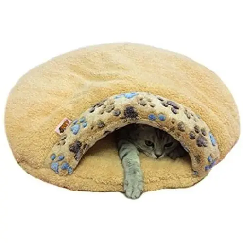 Alfie Pet - Gin Cat Sleeping Cave Bed - Color: Cantaloupe, Size: S Alfie Pet - Gin Cat Sleeping Cave Bed - Color: Cantaloupe, Size: S