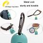 HERSONG 2 pcs LED Dog Poop Bag Holder for Leash, Dog Waste Bag Dispenser with LED Flashlight, Pet Waste Bag Distributor, Include 2 Rolls Biodegradable Extra Thick Leak Proof Poop Bags