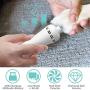VICARKO Dog Nail Grinder, Pet Nail Trimmer, with Nail Dust Collector, 3 Speed and 3 Nail Ports, Rechargeable Cordless Pet Nail File, Painless Gentle Paw Grooming, for All Dog Breeds