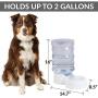 PetFusion H2O Gravity Pet Water Dispenser. Durable 2.5 Gallon Water Feeder. Automatic Water Station for Cats & Small, Medium, & Large Dogs