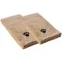 Set of 2 Super Absorbent Dog Drying Towels with Paw Prints - 1 Large, 1 Medium Set of 2 Super Absorbent Dog Drying Towels with Paw Prints - 1 Large, 1 Medium