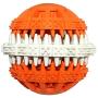 XIHONGSHIR Dog Toys Balls, Cat Dog Food Puzzle Ball, Dog Food Treat Feeder Tooth Cleaning Ball, Environmental Soft Rubber Non Toxic, Blue (2Pcs),RandomColor,7cm
