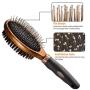 Pettom Dog Grooming Brush Pet Double Sided Pin Bristle Brush for Dogs Grooming Comb Remove Shedding Dirt Mats and Tangled Hair(Deshedding Brush)