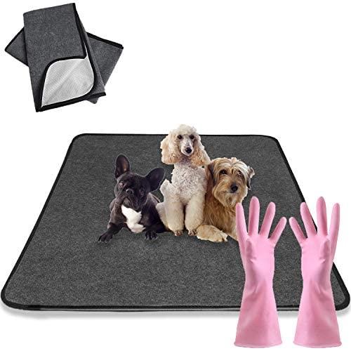C&Y Washable Dog Pee Pads 72'' x 72'',Non-Slip Dog Pee Pads with Great Absorbency,Reusable Waterpoof Puppy Whelphing Mat for Training, Travel, Whelping