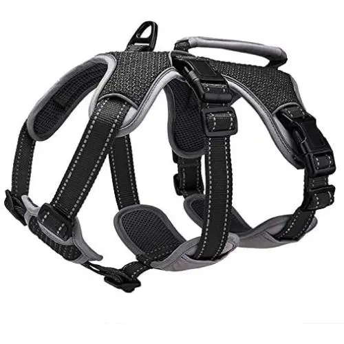 BELPRO Multi-Use Support Dog Harness, Escape Proof No Pull Reflective Adjustable Vest with Durable Handle, Dog Walking Harness for Big/Active Dogs BELPRO Multi-Use Support Dog Harness, Escape Proof No Pull Reflective Adjustable Vest with Durable Handle, Dog Walking Harness for Big/Active Dogs