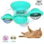 Windmill Cat Toy,Pet Interactive Training Teasing Toys with Led Ball and Catnip Ball,Cat Chewing Spinning Toy with Suction Cup,Funny Kitten Windmill Ball Base Can Be Used in Any Place (Turquoise) Windmill Cat Toy,Pet Interactive Training Teasing Toys with Led Ball and Catnip Ball,Cat Chewing Spinning Toy with Suction Cup,Funny Kitten Windmill Ball Base Can Be Used in Any Place (Turquoise)