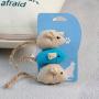 Cat Toy Products Mice Animal Plush Cat Toys Rat Squeak Noise Sound Simulation Mouse Biting Scratching Playing Supplies Decompression Toys 3PCS A Pack