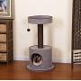 PetPals Steppe - Chenille Two Level Cat Tree with Spacopis Perches & Condo