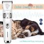 FUNFLOWERS Dog Hair Clippers Rechargeable Quiet Design, 5 Adjustable Blade + 4 Guide Combs, High Power Cordless Pet Hair Grooming Kit, for Dogs Cats with Thick & Heavy Coats