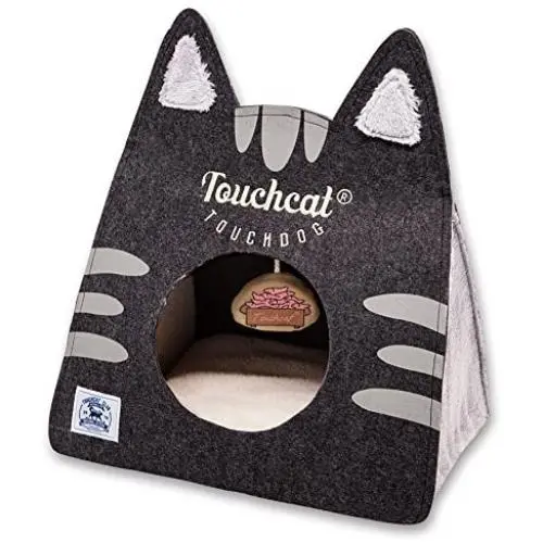 Touchcat Kitty Ears Travel On-The-Go Collapsible Folding Cat Pet Bed House with Toy Touchcat Kitty Ears Travel On-The-Go Collapsible Folding Cat Pet Bed House with Toy