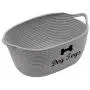 Geyecete Natural Cotton Rope Baskets for Storage Dog Toy Basket Clutter Organizer Room Storage Bins Toy chests Pet Storage Box Rope Basket