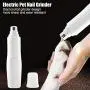 Yutiny Electric Pet Nail Grinder Pet Claw Nail Toe Trimmer Batteries Powered Cat Dog Grooming Paws Clipper Low Noise Electric Pet Nail Grinder Yutiny Electric Pet Nail Grinder Pet Claw Nail Toe Trimmer Batteries Powered Cat Dog Grooming Paws Clipper Low Noise Electric Pet Nail Grinder