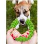 Sunglow Dog Chewing Ring, Soft Durable Rubber Ring,Dog Molar Toy, Deep Cleaning Ring for Teeth， Chewing Biting Chasing Training Pet Toy for Small and Medium Dog Puppy