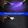 Black Light, morpilot 51 LED UV Flashlight Rechargeable Blacklight Torch Light Pet Urine Detector for Dry Dog Urine, Pet Stains, Verifying Money Documents, Battery Included