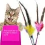 ocijf179 Cat Teaser Pet Cat Kitten Teaser Bell Feather Rod Interactive Stick Game Funny Play Toy - Random Color ocijf179 Cat Teaser Pet Cat Kitten Teaser Bell Feather Rod Interactive Stick Game Funny Play Toy - Random Color
