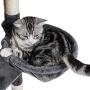 SUPERJARE Cat Tree Equipped with Spacious Perches & Plush Condos, Multi-Level Kitten Activity Tower with Scratching Posts & Basket Lounger