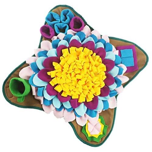 Balacoo Dog Snuffle Mat Puppy Cat Slow Feeding Mat Puzzle Toys Nosework Training Blanket for Dog Puppy