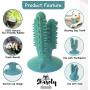 Shasoly Dog Toothbrush Chew Toy - Deep Cleaning Dog Toothbrush Toy to Protect Dental Health Bundled with Toothbrush and Bonus Clicker for Training - Pet Happiness Approved Dog Dental Toy in Sky Blue