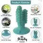 Shasoly Dog Toothbrush Chew Toy - Deep Cleaning Dog Toothbrush Toy to Protect Dental Health Bundled with Toothbrush and Bonus Clicker for Training - Pet Happiness Approved Dog Dental Toy in Sky Blue Shasoly Dog Toothbrush Chew Toy - Deep Cleaning Dog Toothbrush Toy to Protect Dental Health Bundled with Toothbrush and Bonus Clicker for Training - Pet Happiness Approved Dog Dental Toy in Sky Blue
