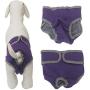 Vivi Bear Pack of 2 Dog cat Diapers Underwears Pants Velcro Design Female Dog cat Sanitary Pants Adjustable Cotton Physiological Pants Soft Comfortable for Dogs Cats 6 Colors 4 Colors at Random.M