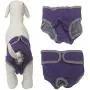 Vivi Bear Pack of 2 Dog cat Diapers Underwears Pants Velcro Design Female Dog cat Sanitary Pants Adjustable Cotton Physiological Pants Soft Comfortable for Dogs Cats 6 Colors 4 Colors at Random.M