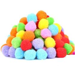 PET SHOW 1.8'' Soft Cat Toy Balls Kitten Toys Pompon Ball Assorted Color