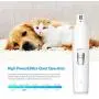 Brifit (Upgraded Version) Pet Nail Grinder, Premium Dog Nail Clipper, Electric USB Rechargeable Pet Nail Trimmer, 2 Speed Cat Claw Grinder Grooming Kit with 3 Sanding Ports, White