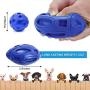 WLHOPE Dog for Rubber Football Toy Squeaky Dog Chew Ball Help Dogs Molar Clean Teeth and Stay Away from Loneliness Suitable for Small Medium Dogs (Dark Blue)