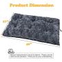 FURTIME Dog Bed Crate Pad Ultra Soft Washable Kennel Bed 24/30/36/42 Inch Anti-Slip Crate Sleeping Mat for Large Medium Small Dogs and Cats