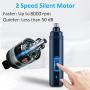 SUKCESO Dog Nail Grinder - Upgraded Electric Rechargeable Quiet Pet Nail Trimmer. Professional Painless Cat Nail Clippers Paws Grooming & Smoothing for Small Medium Large Dogs & Cats Rabbit