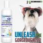 Vet Recommended OMG Extreme Dog Whitening Shampoo (16 Oz /473ml) - Coconut Based 100% Safe - Free from Soaps, Detergent, Bleach & Fragrance - Make Your Dogs Coat Clean, Silky and Smooth. Made in USA
