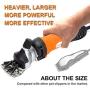 TAKEKIT Sheep Shears Professional Electric Animal Grooming Clippers for Sheep Alpacas Llamas and Large Thick Coat Animals, 6 Speeds Heavy Duty Farm Livestock Haircut Trimmer, 380W