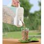 Buddeez 8Qt Pet Food/Bird Seed Storage Container and Dispenser