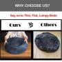 jincheng Calming Dog Bed Cat Bed Donut, Faux Fur Pet Bed Self-Warming Donut Cuddler, Comfortable Round Plush Dog Beds for Large Medium Small Dogs and Cats (24''/32''/40'')
