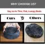 jincheng Calming Dog Bed Cat Bed Donut, Faux Fur Pet Bed Self-Warming Donut Cuddler, Comfortable Round Plush Dog Beds for Large Medium Small Dogs and Cats (24''/32''/40'')