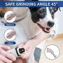 Petural Dog Nail Grinder Low Noise - Professional Electric Pet Nail Grinder Adjustable 2-Speed Pet Nail Trimmer - Rechargeable Painless Paws & Nail Grinder for Cats, Medium & Small Dogs