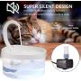 Shaying Cat Water Fountain, Pet Water Dispenser 67oz/2L, Automatic Drinking Fountain Ultra Quiet with LED Light for Cats Dogs Stunning