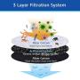 MyfatBOSS Charcoal Water Filter Replacement Fountain Filter Compatible with Pioneer Pet Dog Fountain Pet Drinker Bowl Raindrop Plastic Fountain Fung Shui Plastic Fountain, 12 Filters