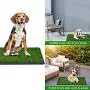 Giantex Dog Puppy Pet Potty Pad, Home Training Toilet Pad, Grass Surface Portable Dog Mat Turf Patch Bathroom Indoor Outdoor (30''x20'')