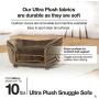 Enchanted Home Pet Ultra Plush Snuggle Pet Bed in Dark Grey